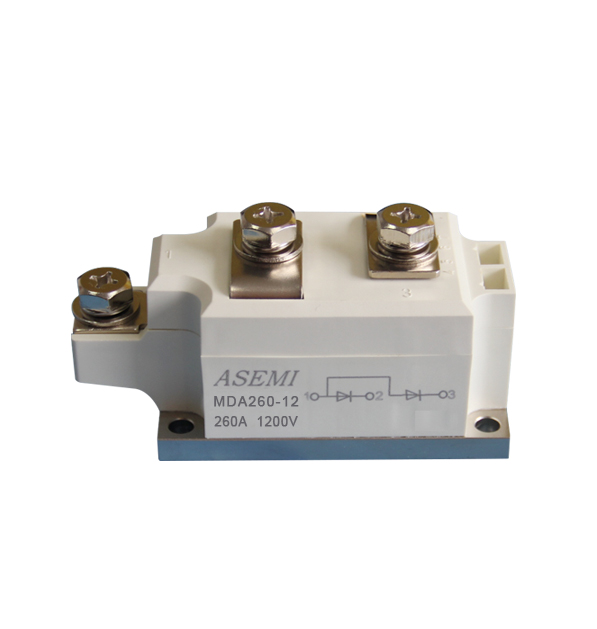 MDA260-16,MDA260-12,MDA260-10,MDA260-08,  ASEMI單臂共陽(yáng)極整流模塊