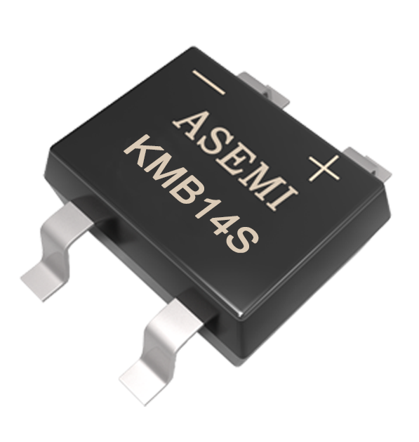 KMB110S/KMB14S/KMB16S，ASEMI貼片肖整流橋，薄體貼片小封裝用芯片，智能插座、電表設(shè)備適配整流橋