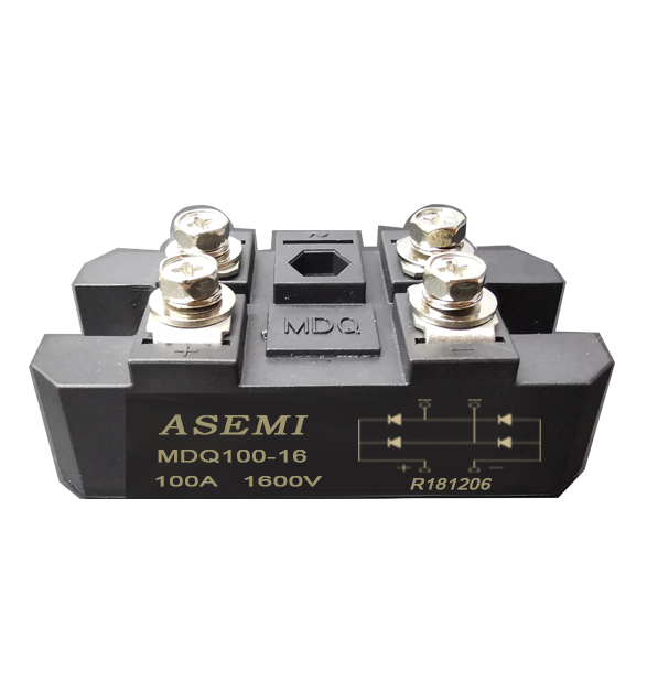 MDQ100-16/MDQ75-16/MDQ60-16/MDQ-50-16，ASEMI單相整流模塊，焊機(jī)/醫(yī)療設(shè)備/直流電機(jī)用橋