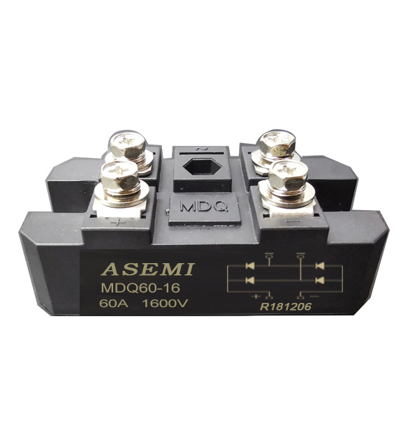 MDQ100-16/MDQ75-16/MDQ60-16/MDQ-50-16，ASEMI單相整流模塊，焊機(jī)/醫(yī)療設(shè)備/直流電機(jī)用橋